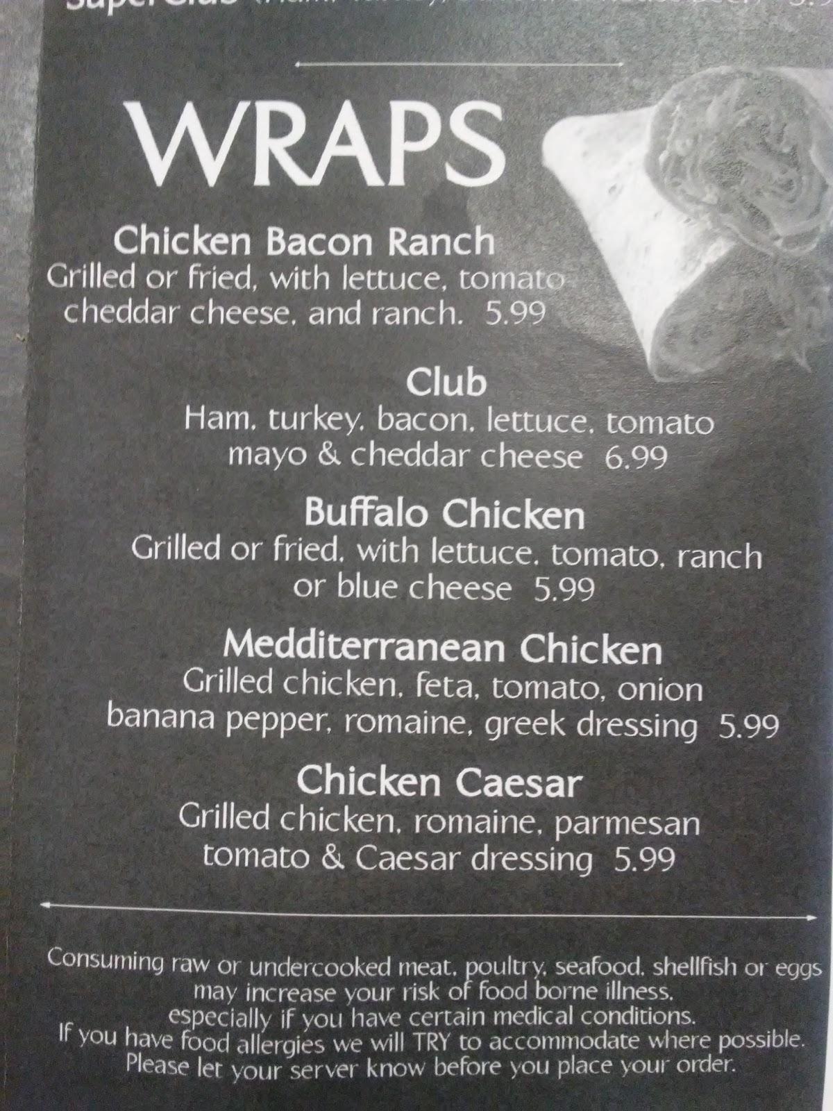 Menu at Little River Grill restaurant, Radford