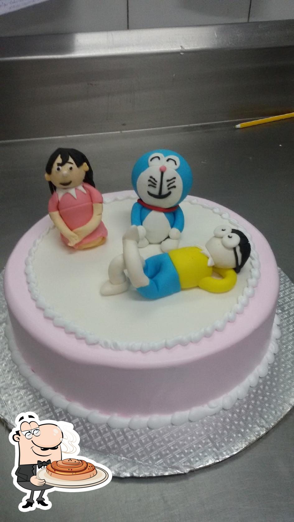 Nobita and shizuka theme cake | Cake, Themed cakes, Fondant cakes