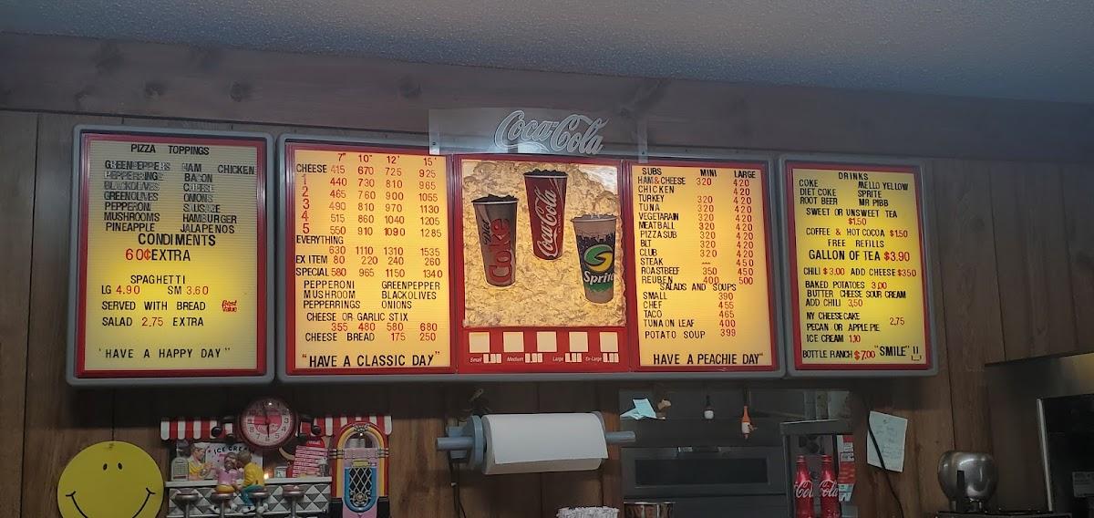 Menu at Jonesboro Pizza Parlor pizzeria, Jonesborough