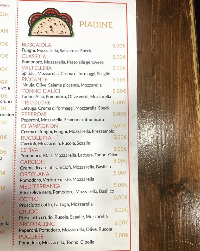 Menu Da Pablo Gastronomia Pizzeria Reggio Calabria Via Ibico