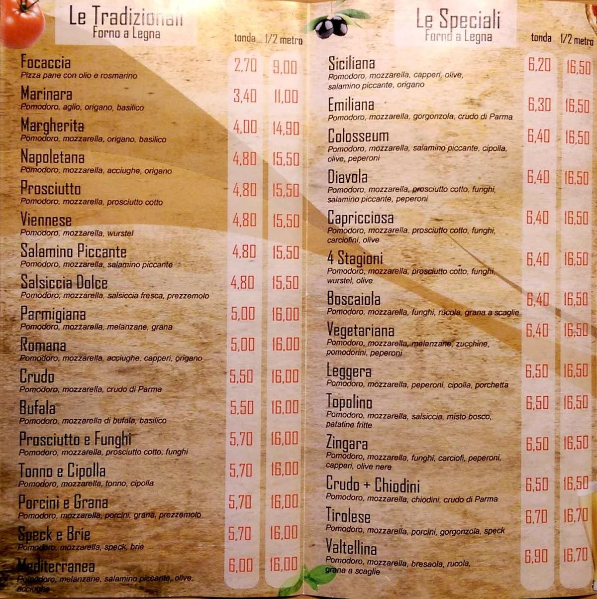 Menu di Pizza Fast 