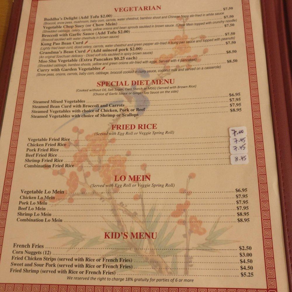 Menu at Delicious Garden (San Antonio) restaurant, San Antonio, N Loop