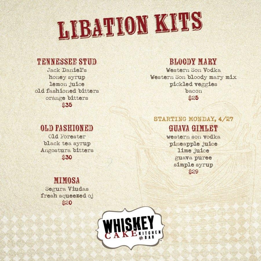Menu at Whiskey Cake Kitchen & Bar, Plano