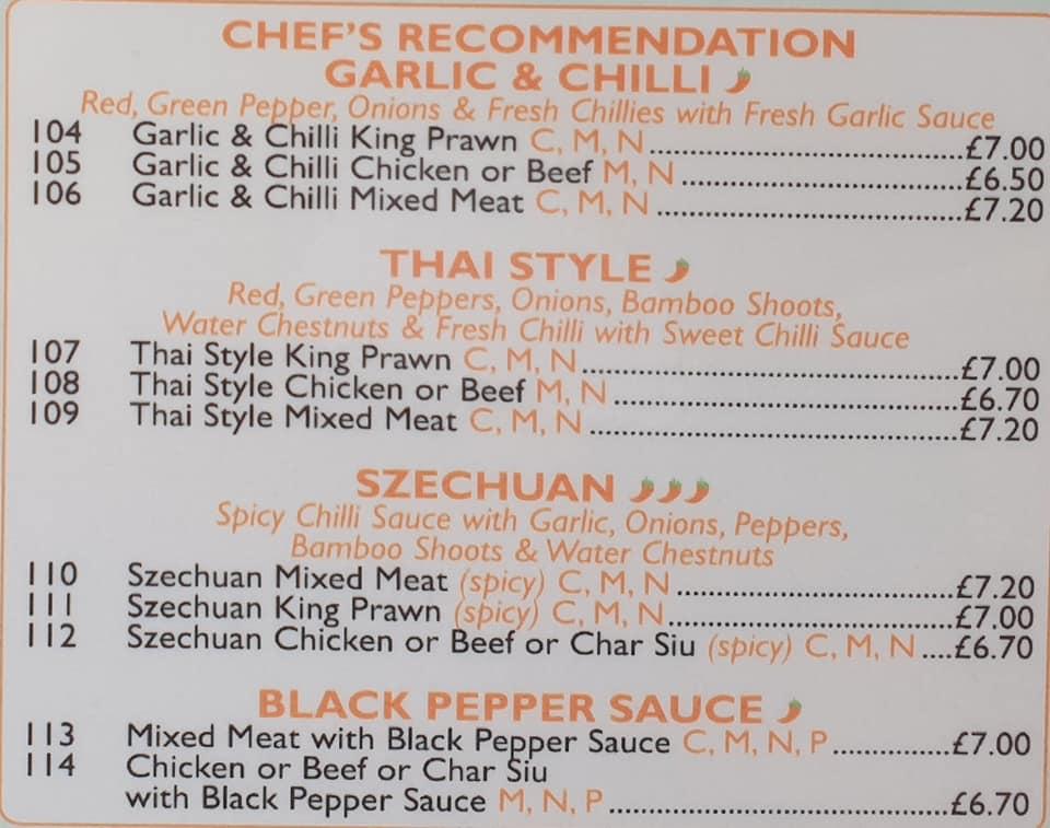 Menu at Fairhill Take Away Food Shops fast food, Hamilton