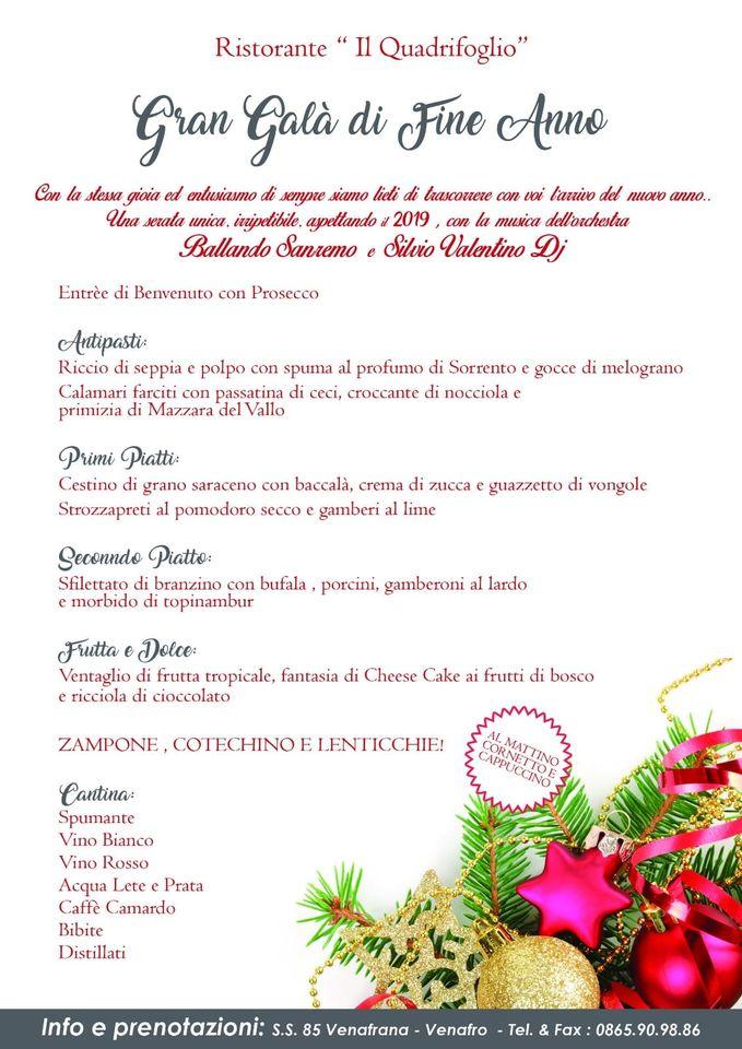 Menu Da Il Quadrifoglio Ristorante Venafro S S Venafrana