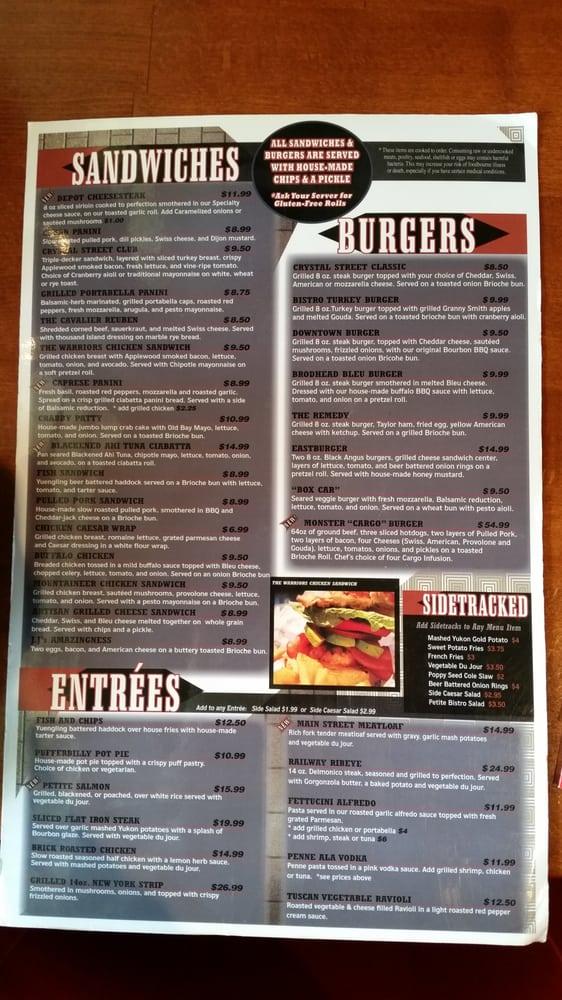 Menu at Trackside Grill & Bar, East Stroudsburg