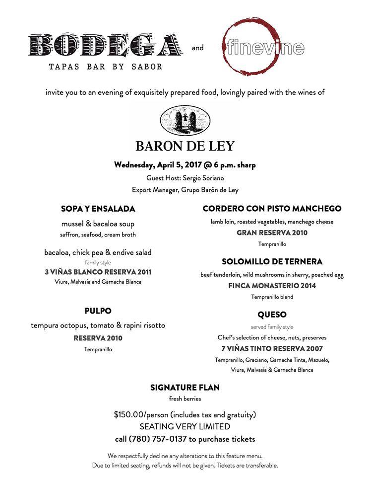 Menu at Bodega Highlands pub & bar, Edmonton