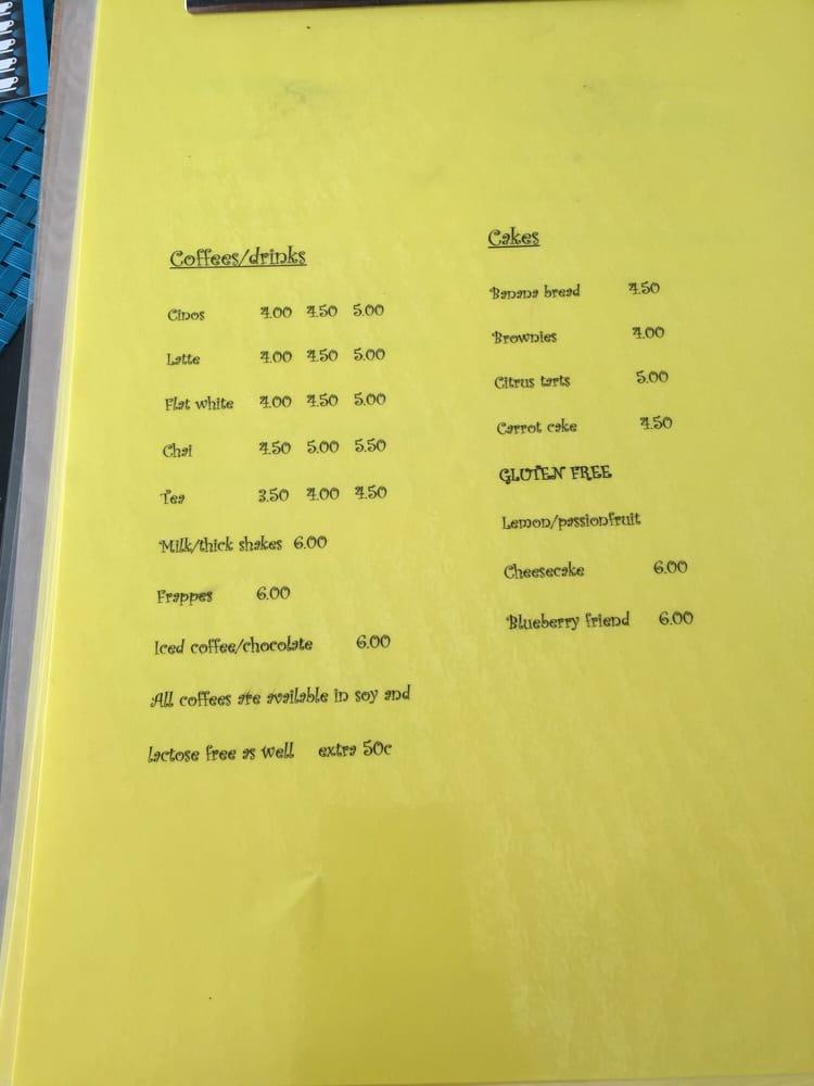 Menu at B.L.D Tuckerbox cafe, Miriam Vale, 7/27 Blomfield St