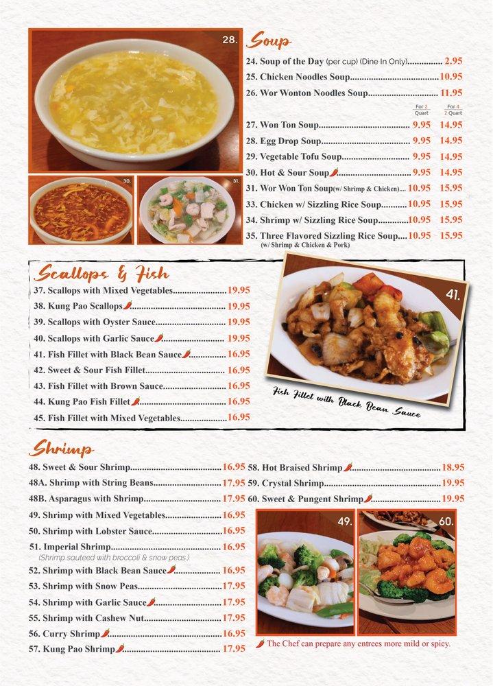 Menu at Lakeview Garden restaurant, Westlake Village