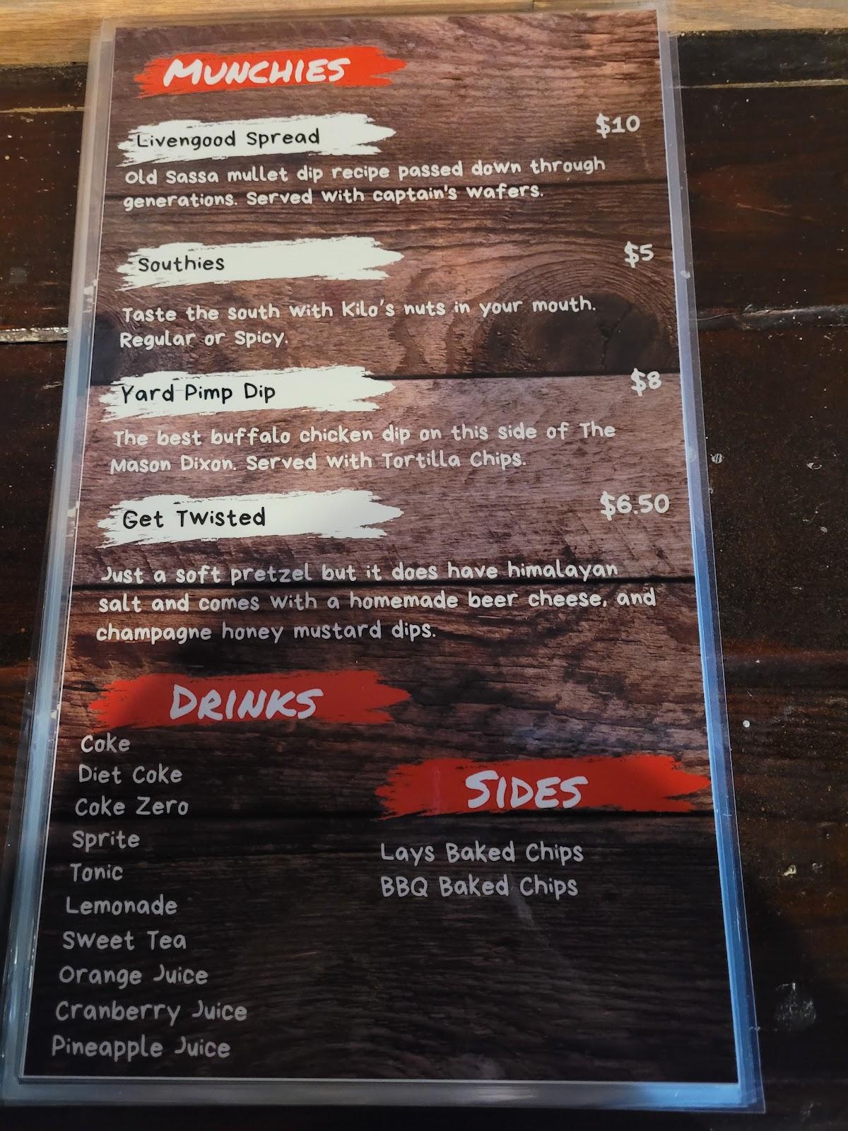 Menu at Kilo's Bar & Grill, Homosassa
