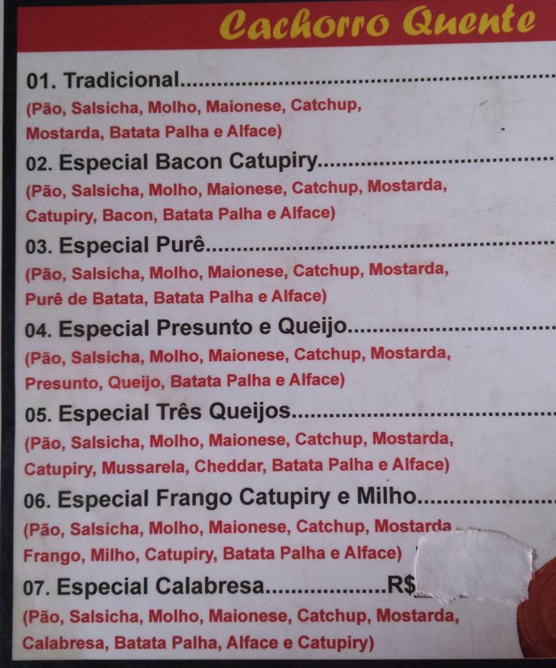 Xanim Lanches cardápio
