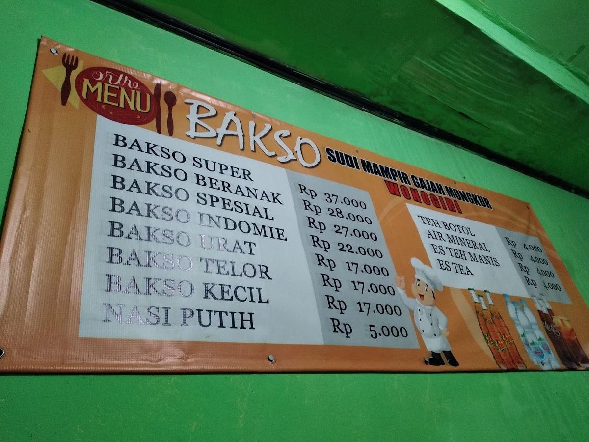 Menu At Bakso Gajah Mungkur Restaurant West Jakarta 10