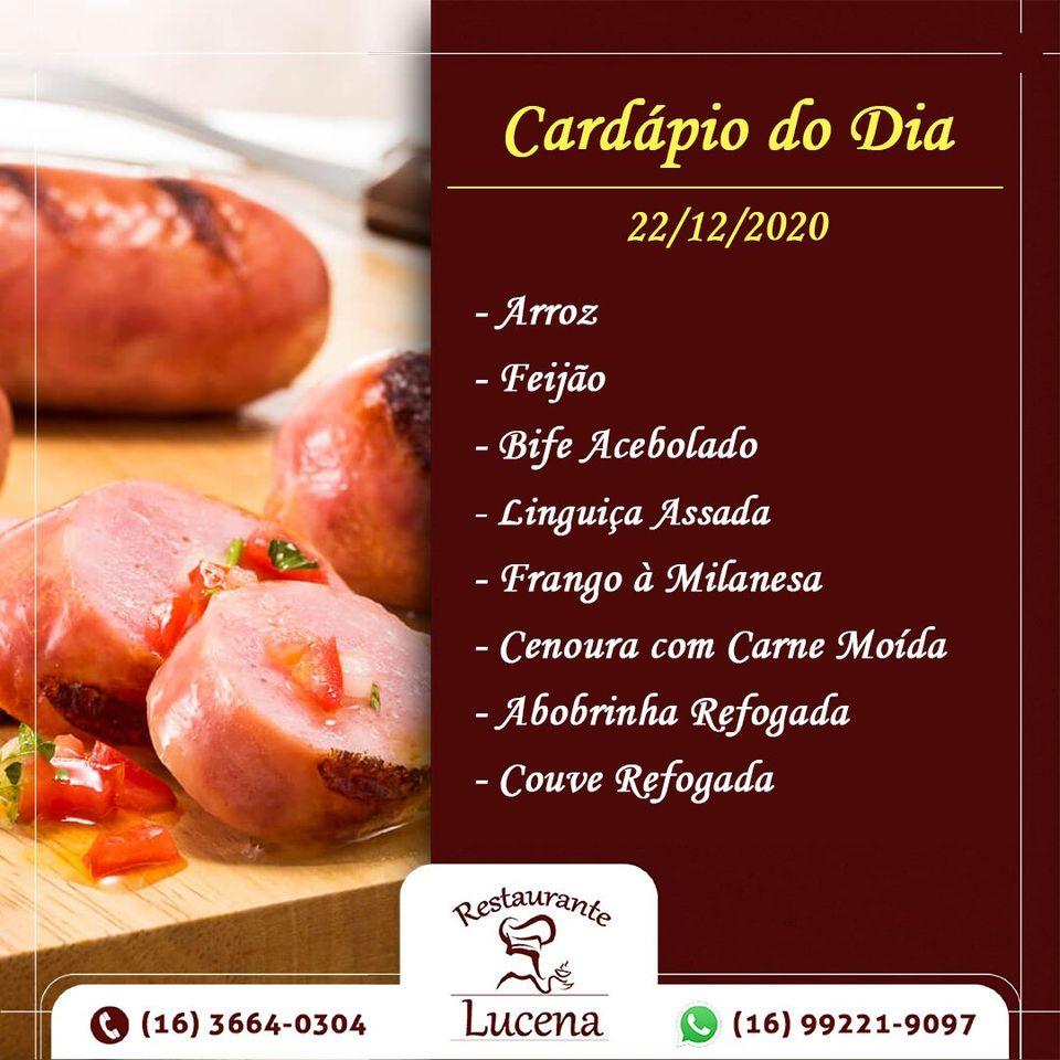 RESTAURANTE LUCENA cardápio