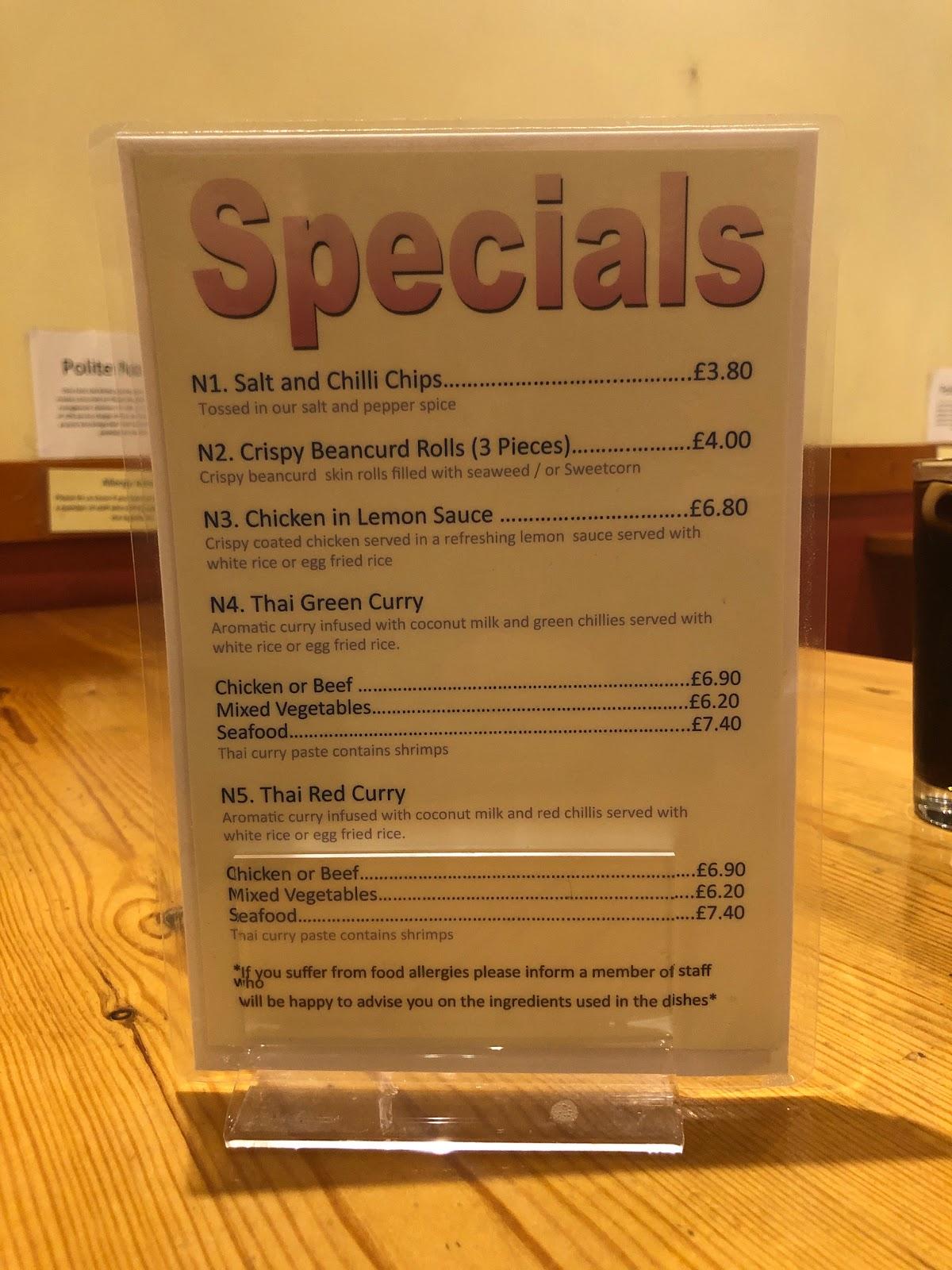 Menu at Noodle City restaurant, Harrow, 235 Station Rd