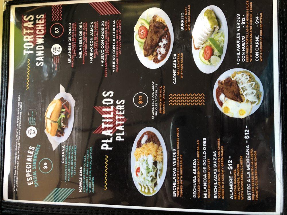 Menu at Taqueria Cielito Lindo restaurant, Riverhead