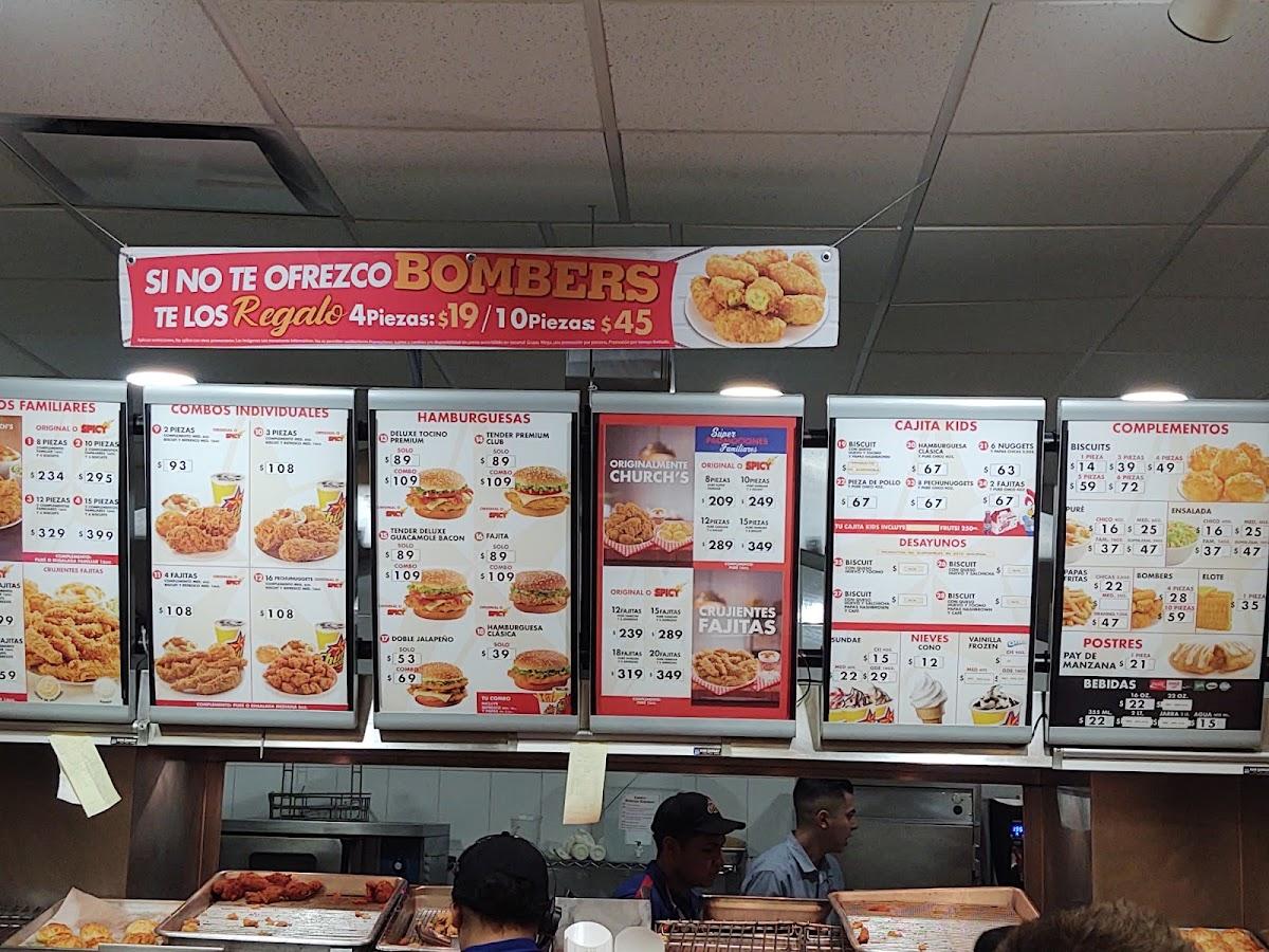 Carta del restaurante Church's Chicken, Ciudad General Escobedo, Av