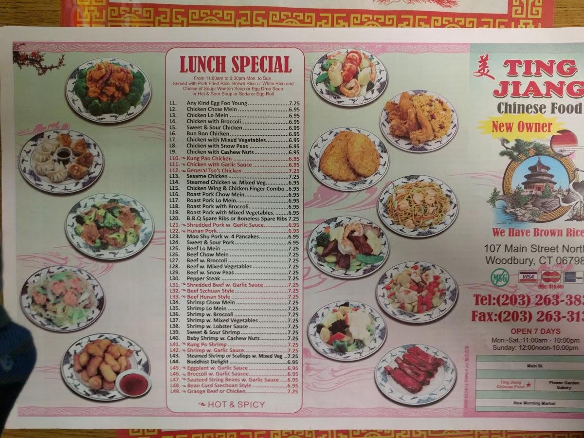 Menu at TingJiang Chinese Food & Sushi restaurant, Woodbury