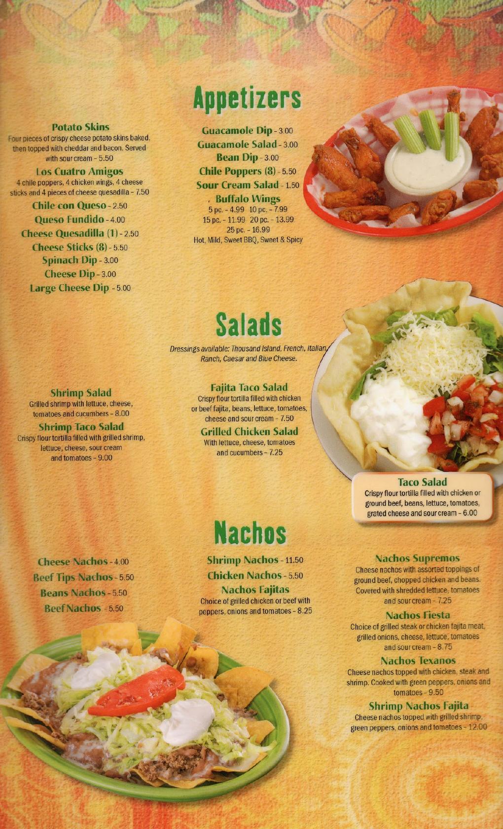 Menu at El Burrito Loco restaurant, Richlands, Cedar Valley Dr