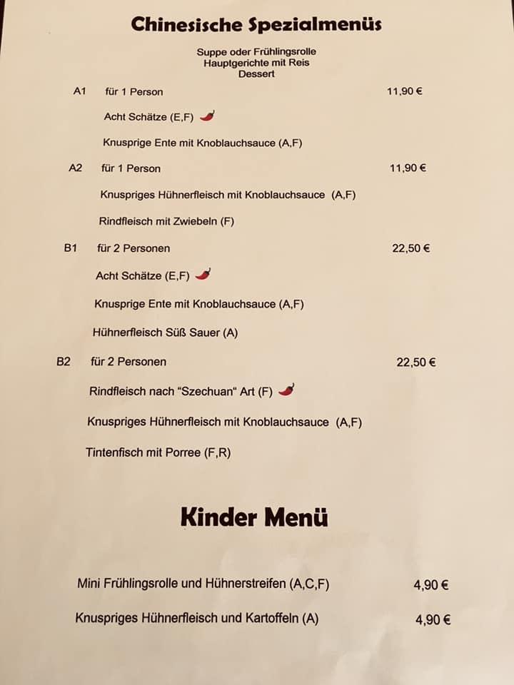 Speisekarte von Japan House restaurant, Braunau am Inn