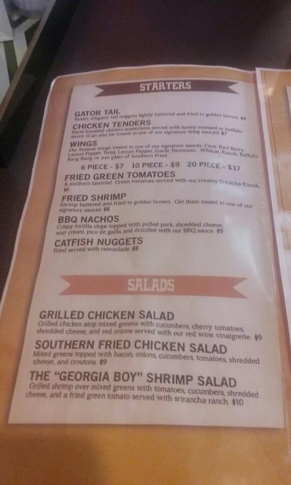 Menu at BIG NICK'S BBQ, Valdosta