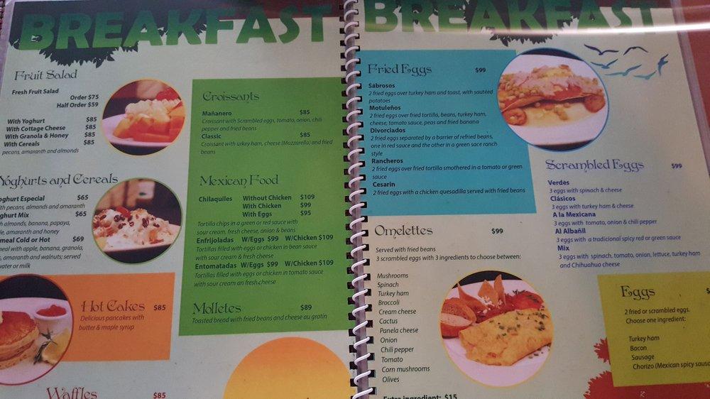 Menu at Restaurante Natura, Cancún, Blvd. Kukulcan km 