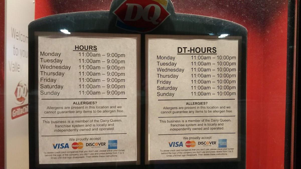 Menu at Dairy Queen Grill & Chill fast food, Valleyview, Highway St Unit 3