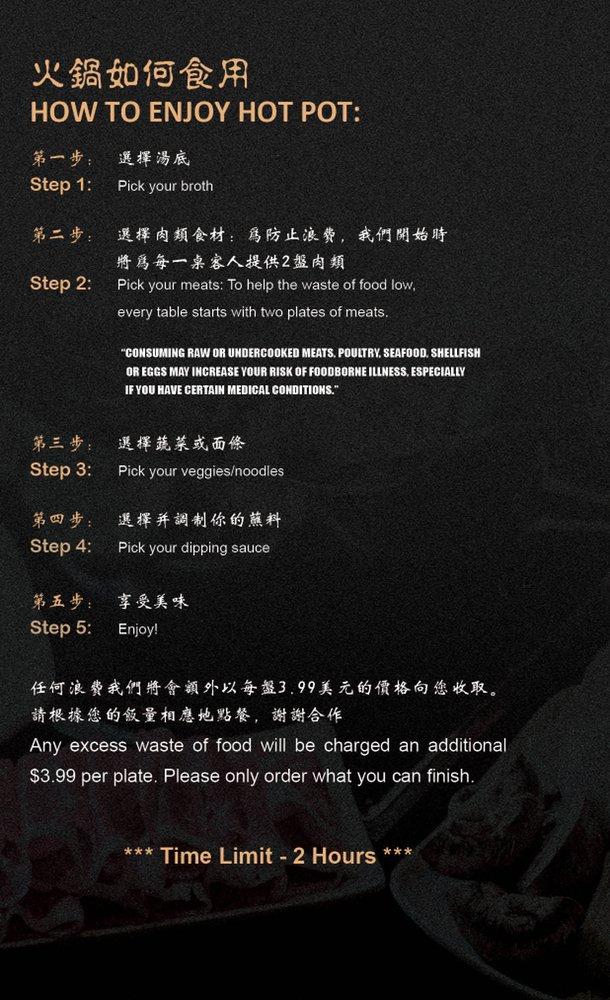 Carta del restaurante Old Town Hot Pot, Aurora