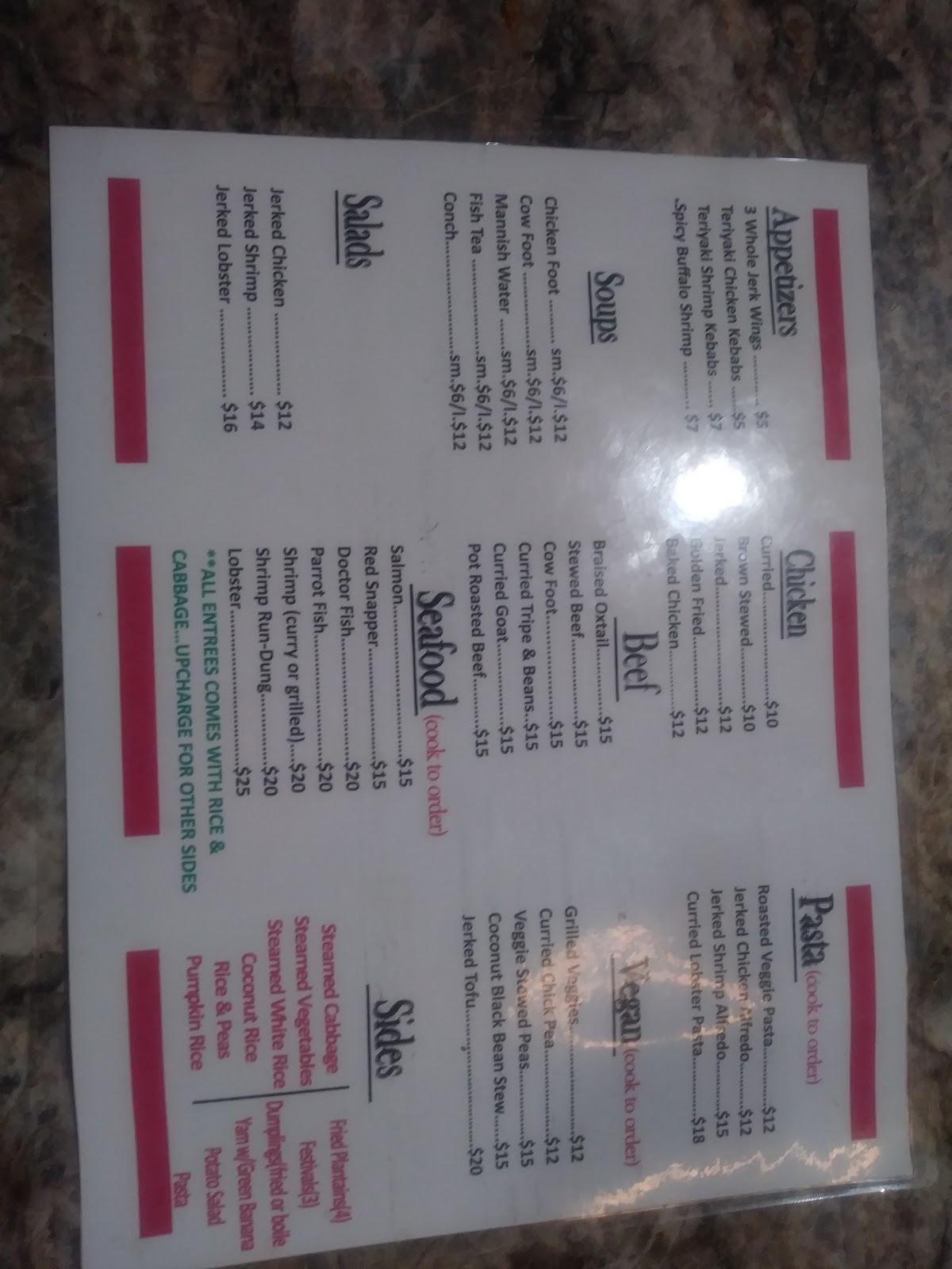 Menu at 1VP Restaurant, Kansas City