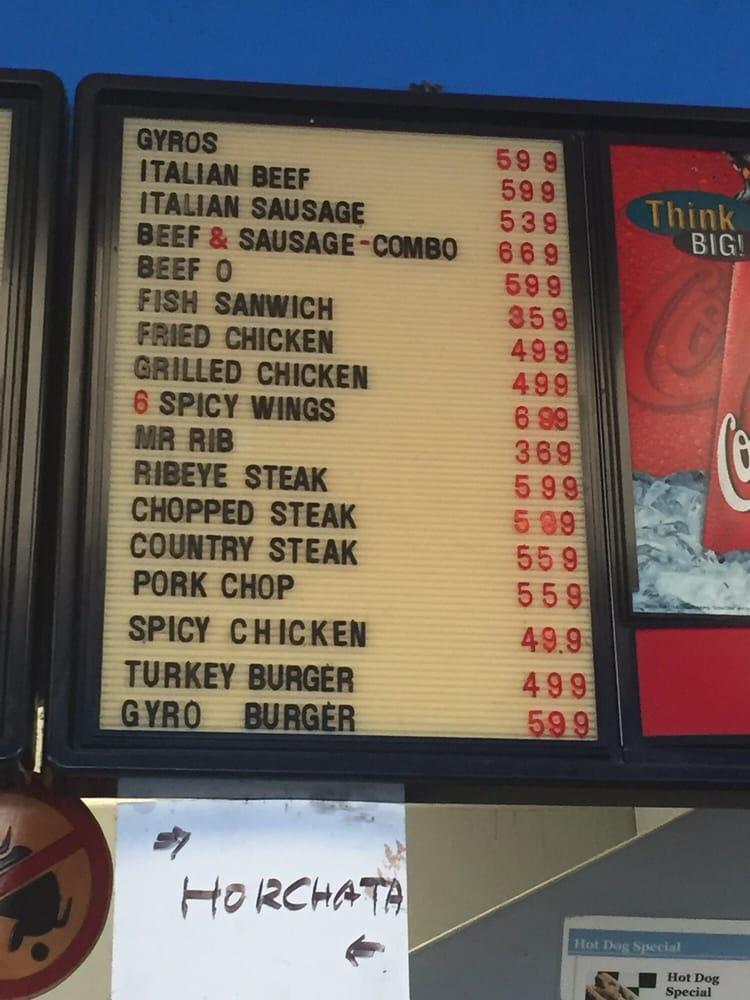Menu at The Dog Walk fast food, Prospect Heights, 626 N Milwaukee Ave