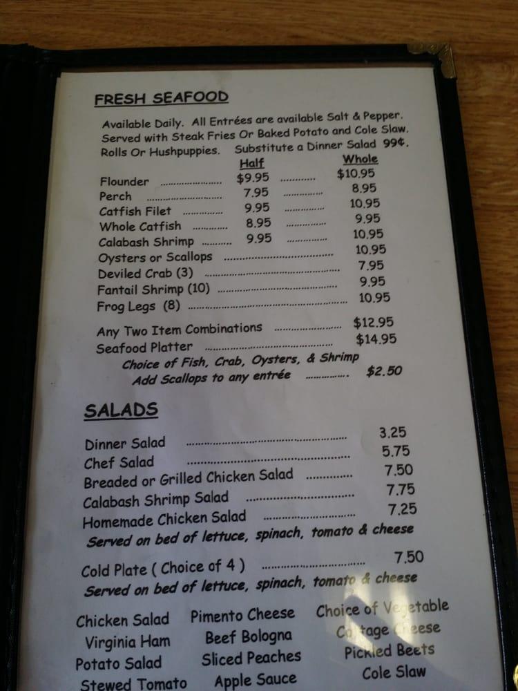 Menu at Cooksville Grill, LLC restaurant, Vale
