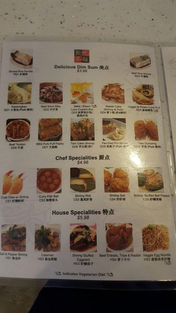 Menu at Yum Cha Restaurant Las Vegas