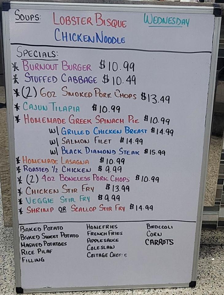 Menu at Americana Diner restaurant, Bechtelsville, 682 PA100
