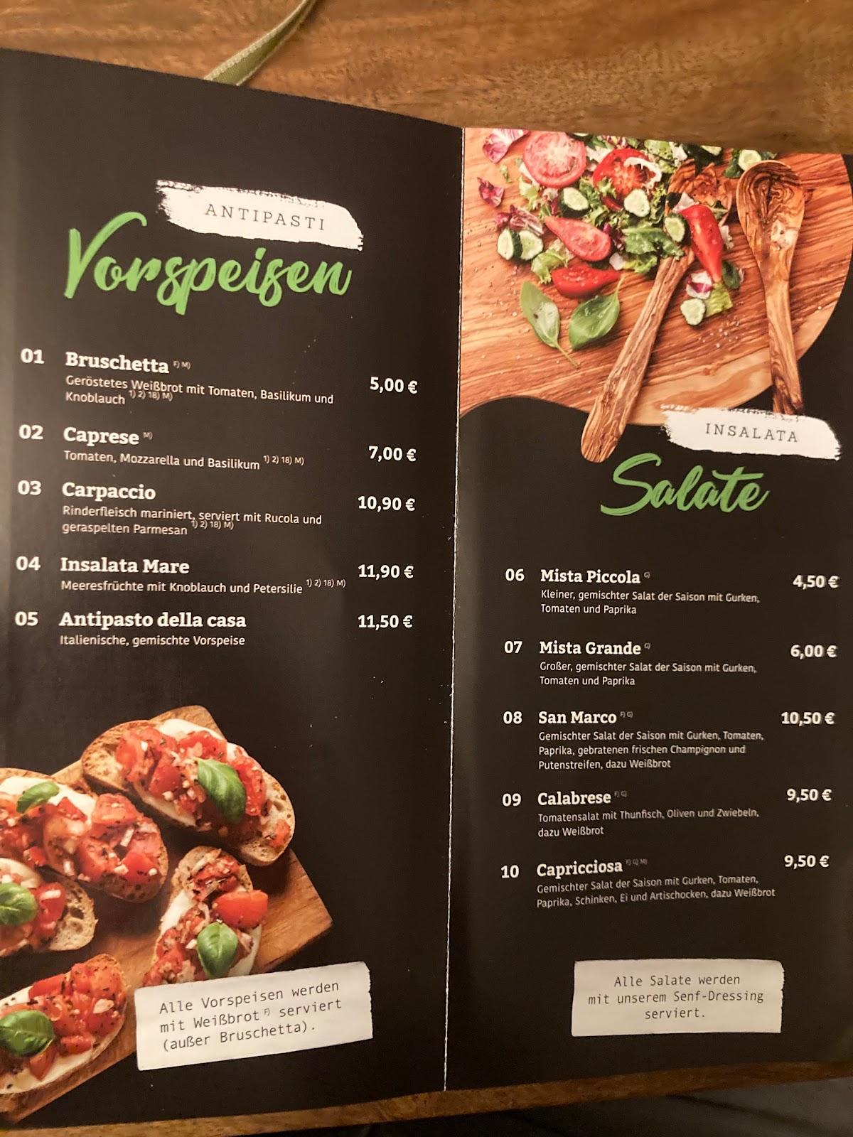 Speisekarte von San Marco Pizzeria Gelateria Eiscafe, Vohburg an der