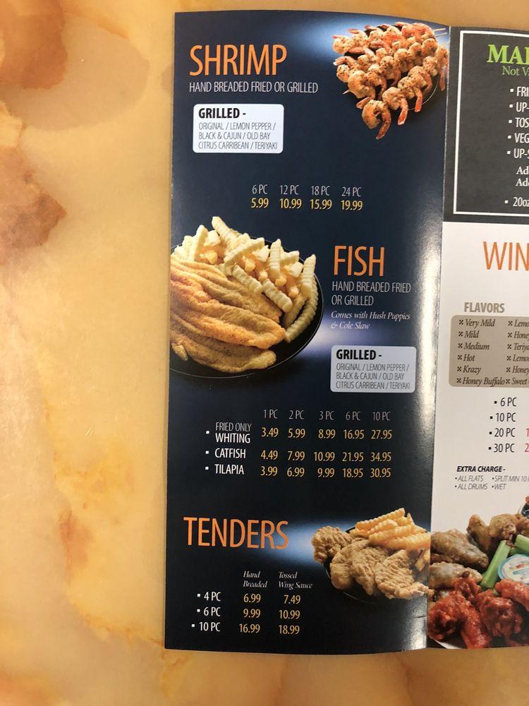 Menu at Wing Hut restaurant, Stockbridge