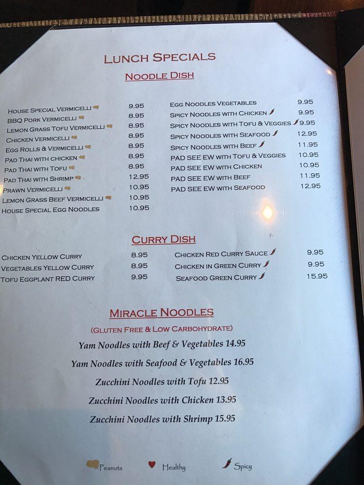 Menu at Bamboo Bistro restaurant, Newport Beach, East Coast Hwy #160