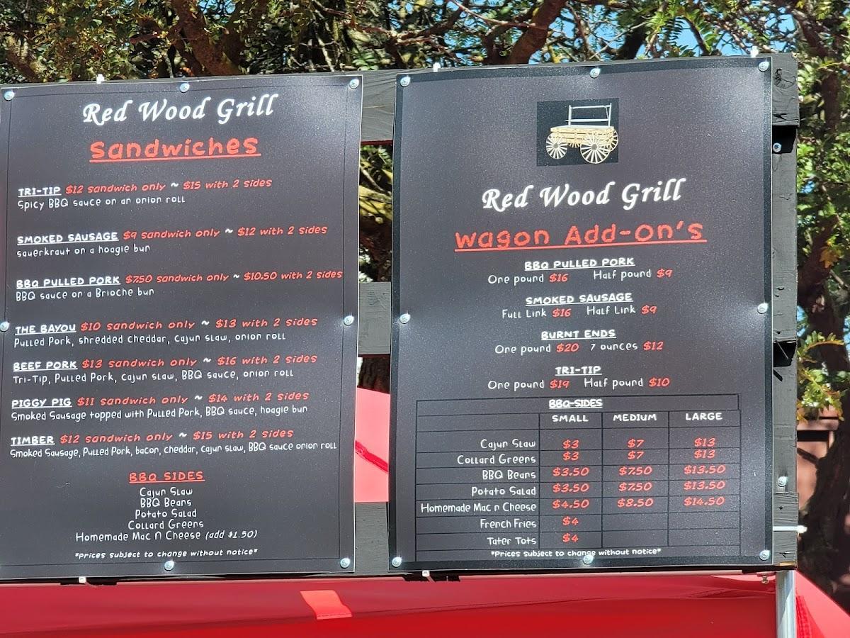 Menu at Red Wood Grill & Catering BBQ, Waterford Township
