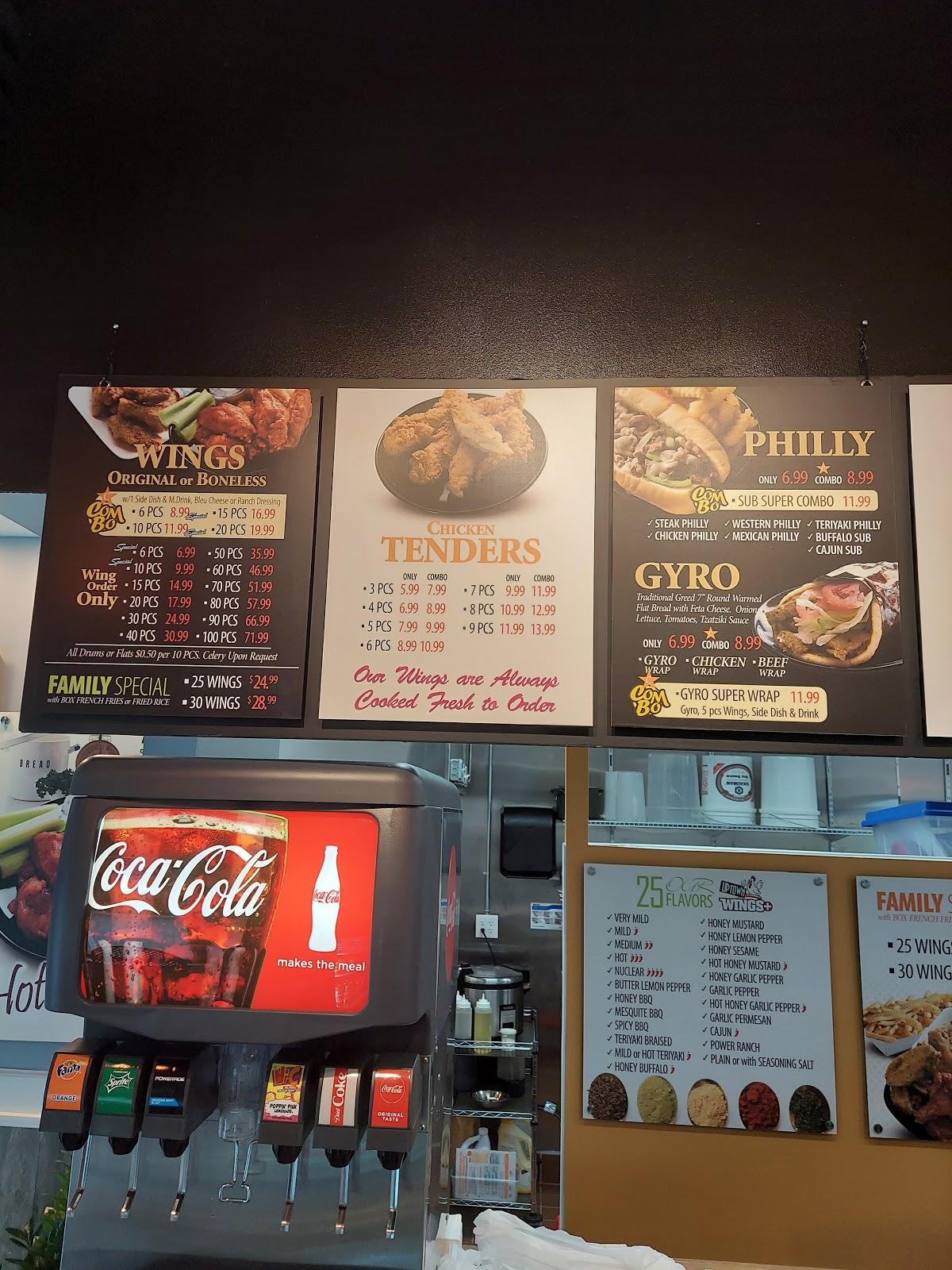 Menu at Uptown wings+ restaurant, Sugar Hill