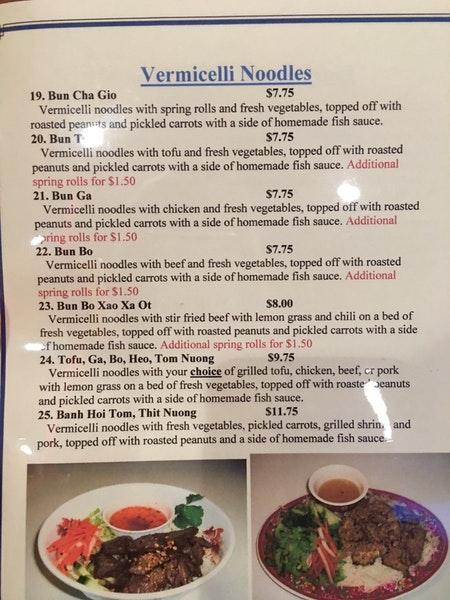 Menu At Viet Thai Restaurant Essex