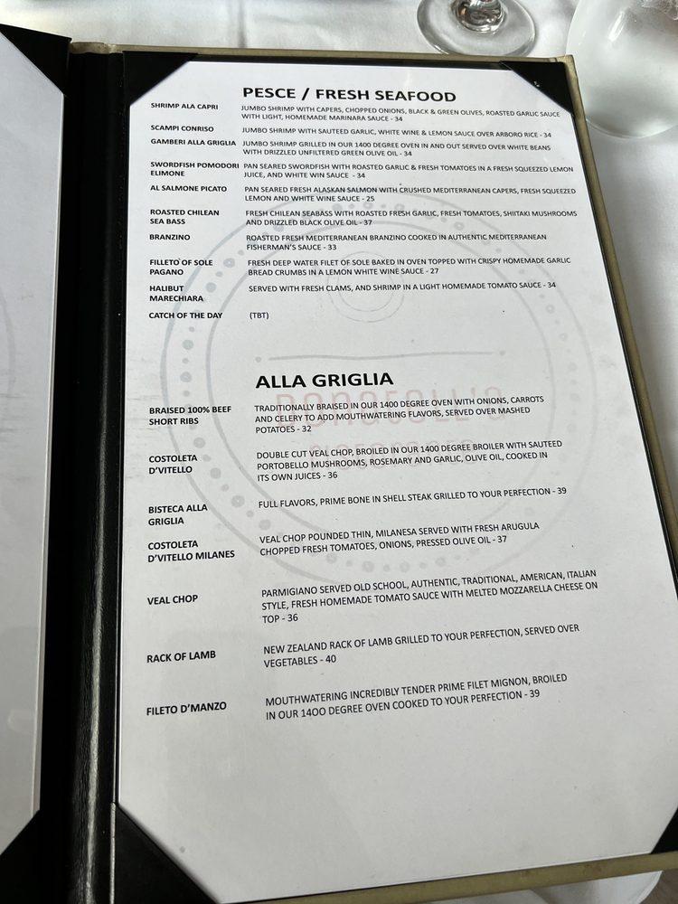 Menu at Donatella Ristorante pub & bar, Harrington Park