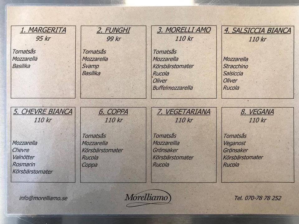 Menu at Italienaren i Gubbängen di Andrea Morelli pub & bar, Stockholm