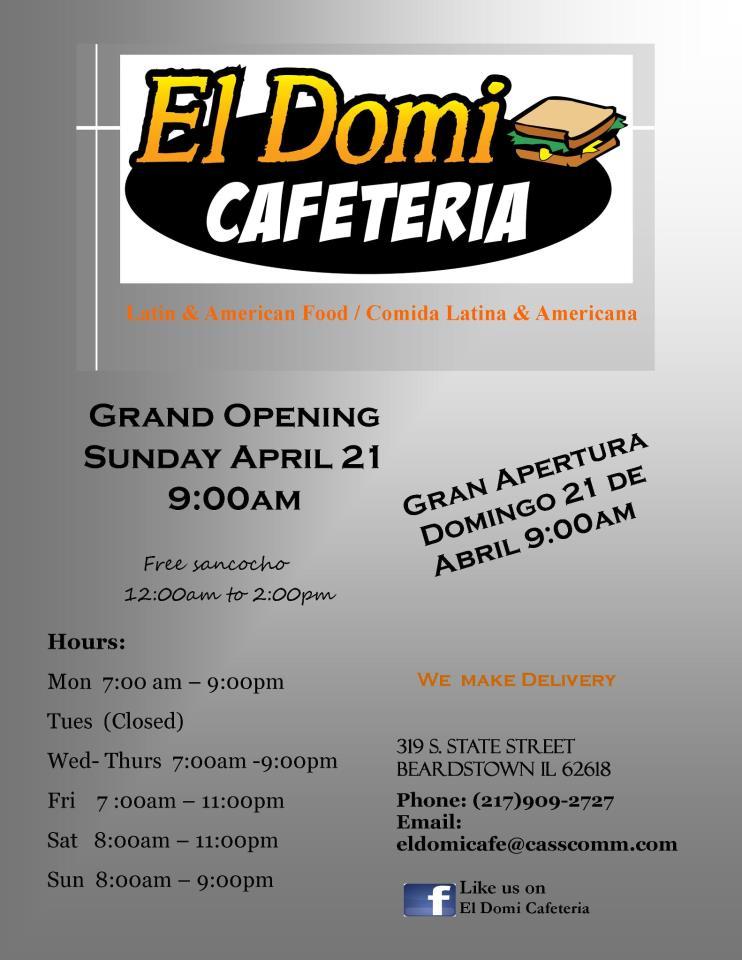 El Domi Cafeteria in Beardstown
