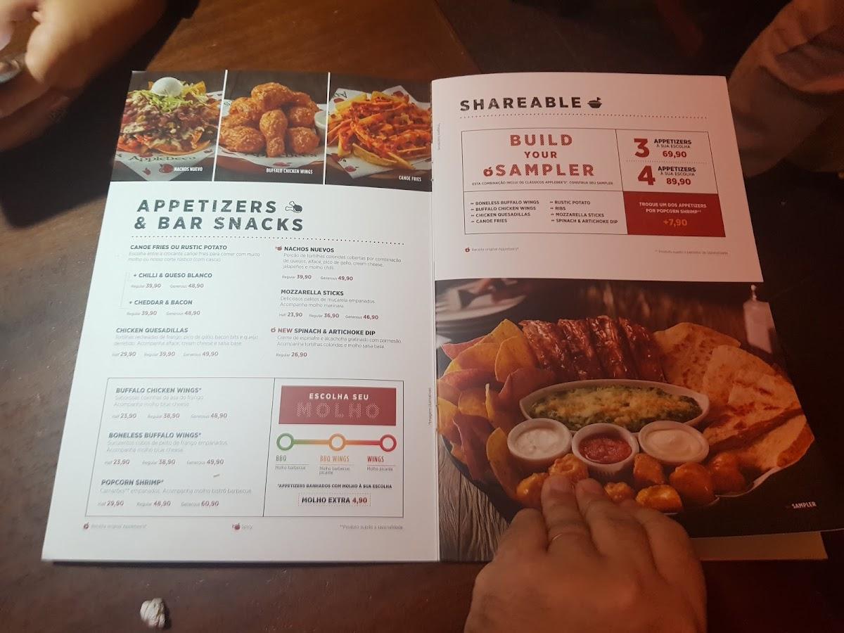 Menu em Applebee's - Moema pub & Bar, São Paulo, Al. dos Arapanes