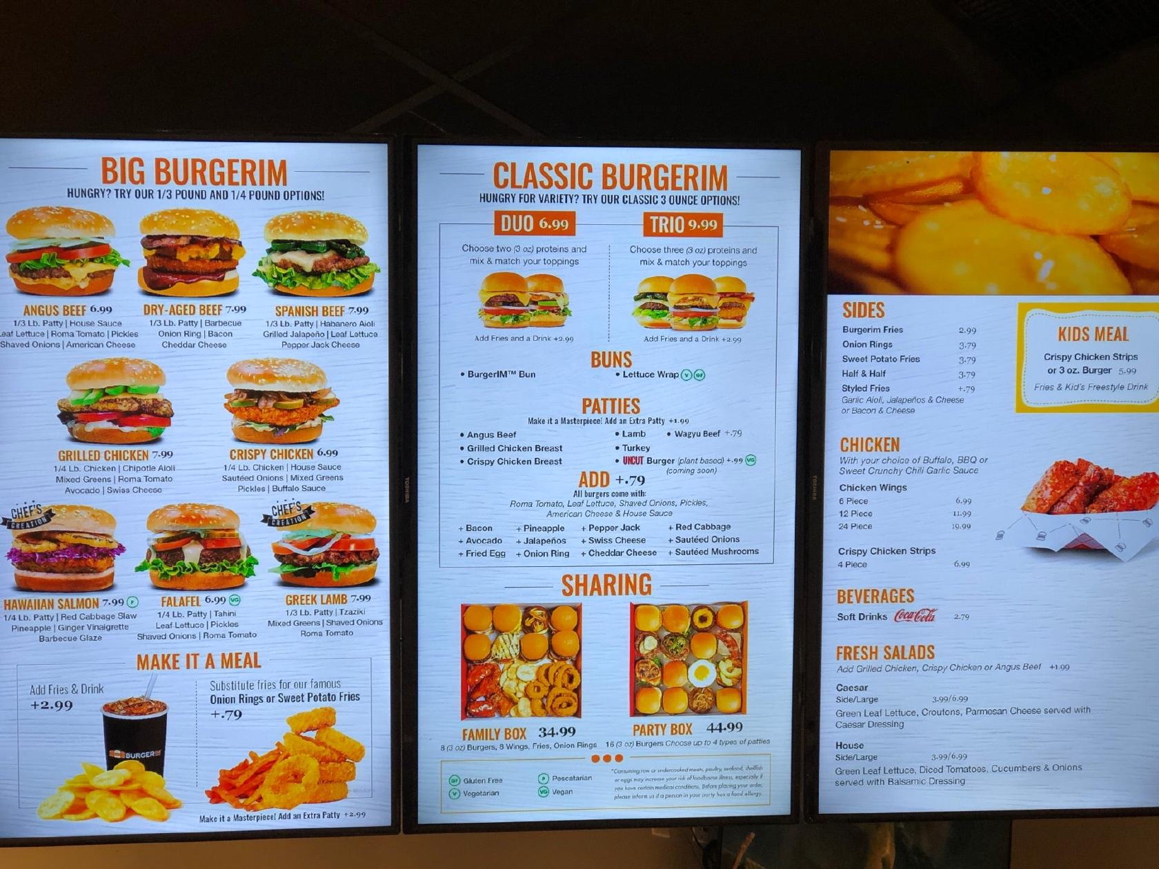 Menu at BurgerIM restaurant, Bergenfield