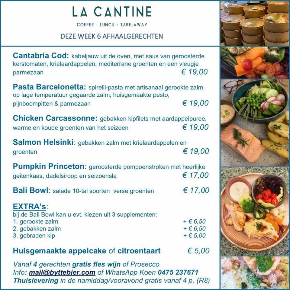 Menu at Byttebier La Cantine, Kortrijk