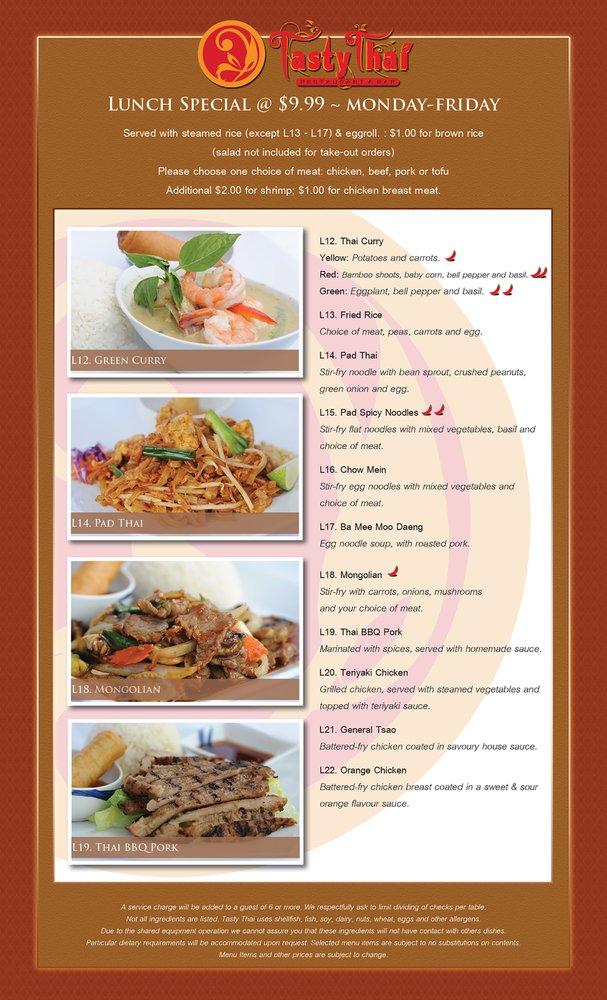 Menu At Tasty Thai Pub Bar Modesto Floyd Ave 105   R9f8 Tasty Thai Menu 2022 10 3 