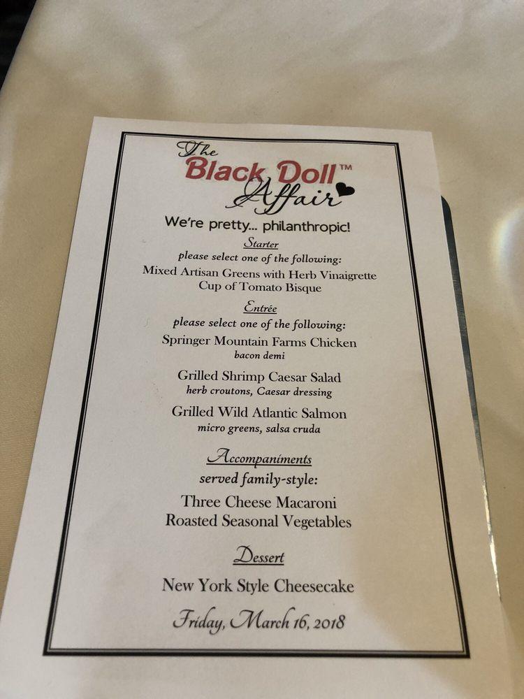 Menu at Ray's on the River steakhouse, Sandy Springs