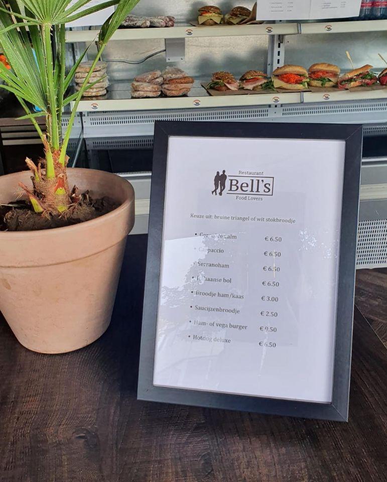 Menu at Restaurant Bell’s, Zeist