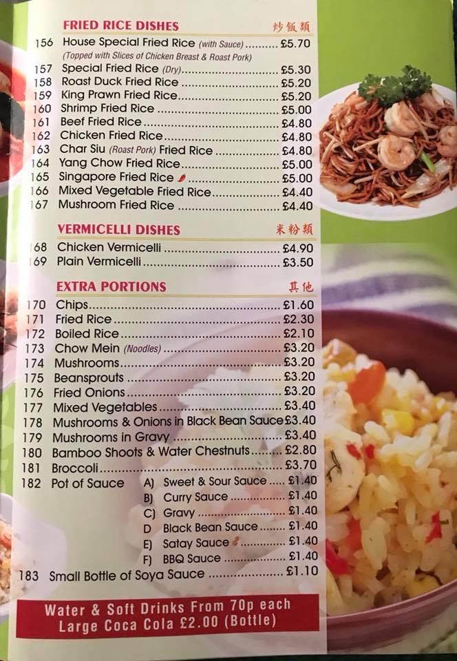 Menu at LUCKY SEVEN Chinese Takeaway fast food, Doncaster
