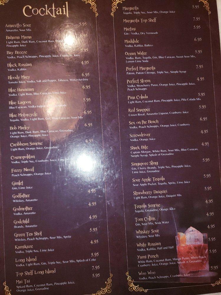 Menu at Yami crab seafood & bar, Warner Robins