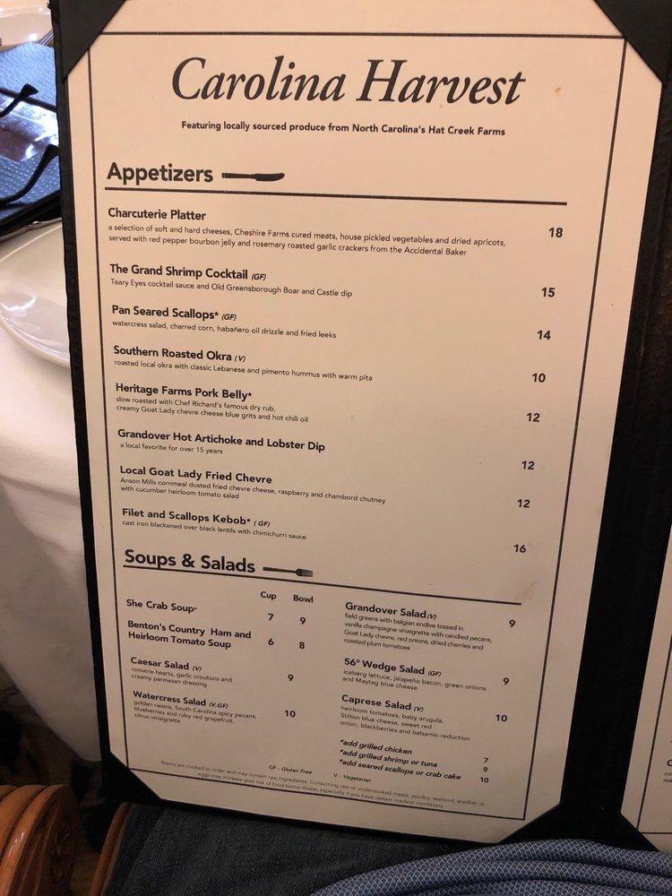 Menu at DiValletta Restaurant, Greensboro